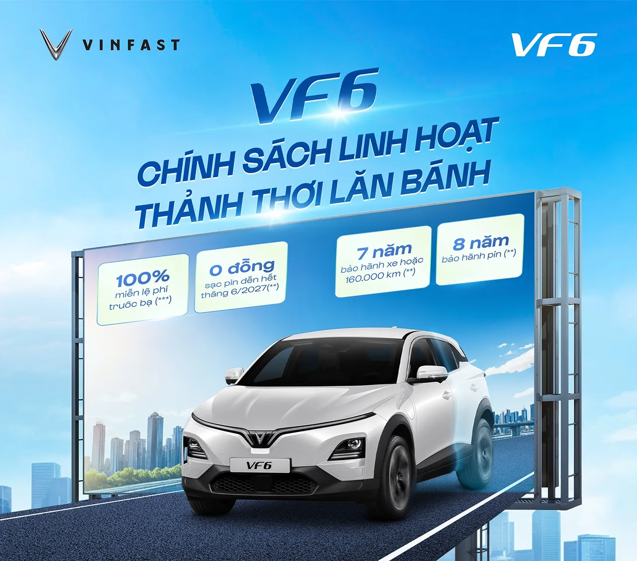 VF 6 - CHÍNH SÁCH LINH HOẠT, THẢNH THƠI LĂN BÁNH