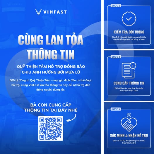 Lan tỏa yêu thương cùng Quỹ Thiện Tâm – Đồng hành hỗ trợ đồng bào vùng lũ