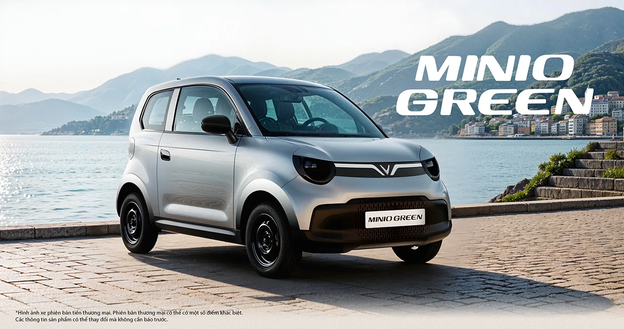 VINFAST NÂNG CẤP MIỄN PHÍ DUNG LƯỢNG VÀ CÔNG NGHỆ PIN CHO XE MINIO GREEN